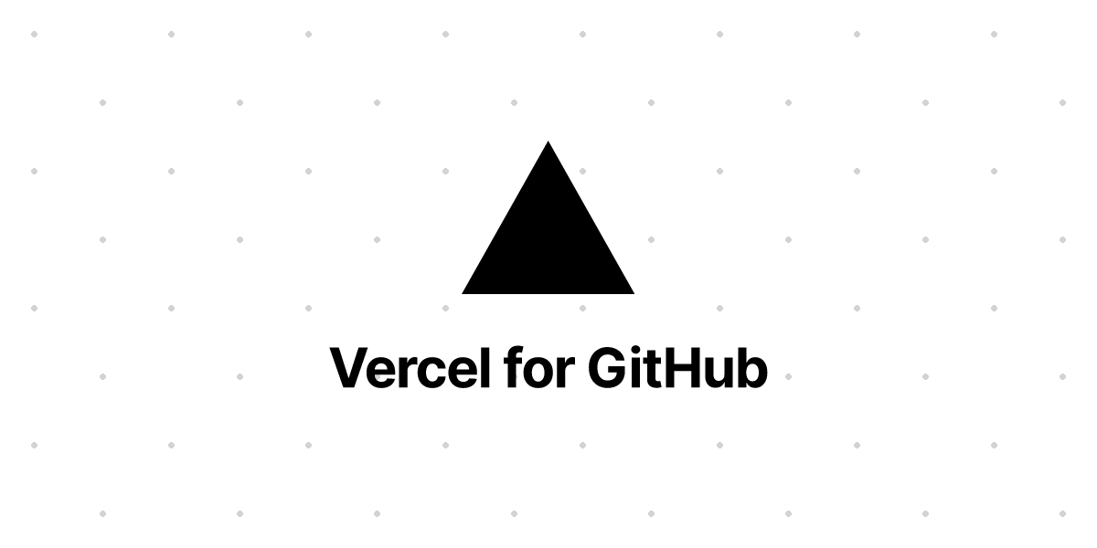Vercel for GitHub